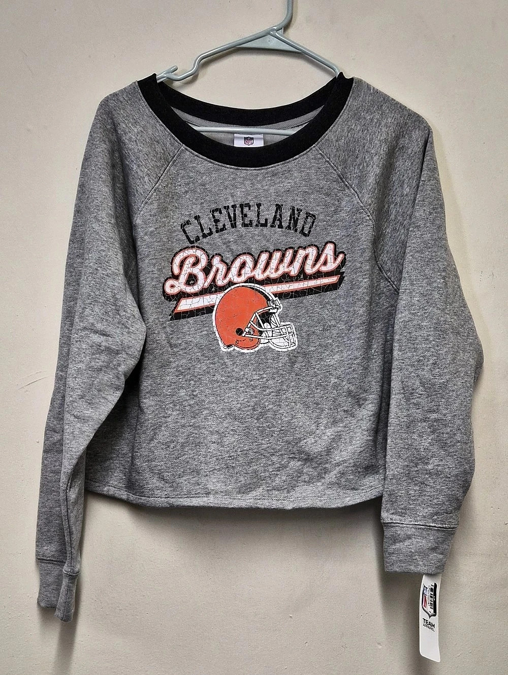 NFL Team Apparel Cleveland Browns Girls Large Sweatshirt NWT